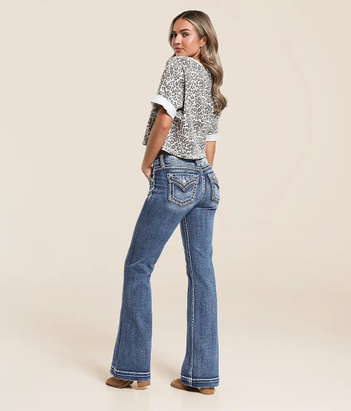 22 K1373 Mid-Rise Trouser Stretch Jean