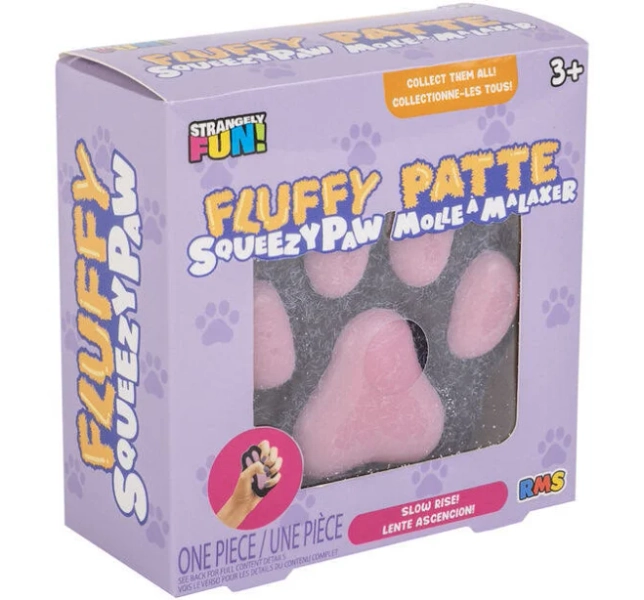 Purple Fluffy Squeeze Paw