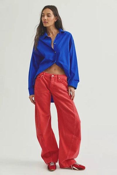 We The Free Fable Low-Rise Twisted Bowed Jeans