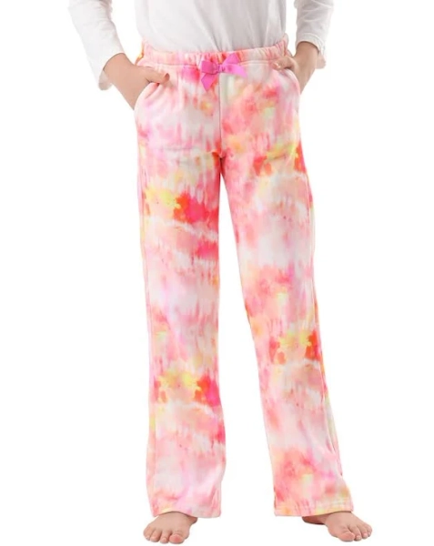 Girl's Fuzzy Fleece Pajama Pants with Pockets