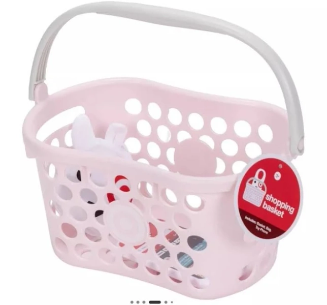 Target Toy Shopping Basket Kids Pink Bullseye Exclusive