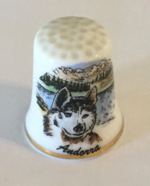 Andorra Thimble Vintage Souvenir Collectible