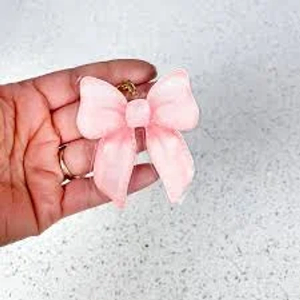 Pink Bow Coquette Keychain
