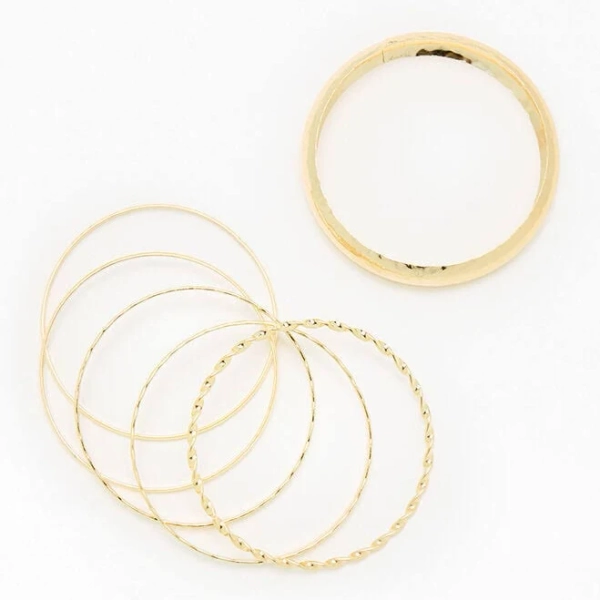 Etched Bangle Set