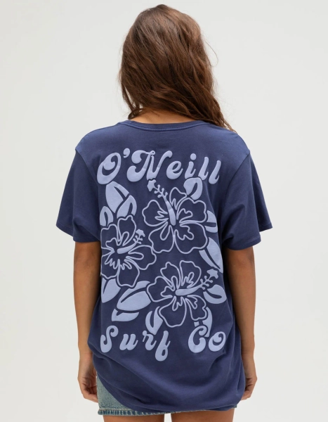 O'NEILL Flower Dreams Womens Oversized Tee - BLUE