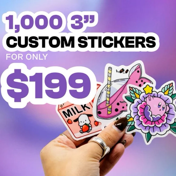 Sticky Brand Custom 3.0" Vinyl Stickers