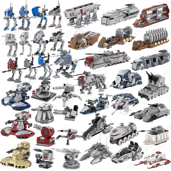 MOOXI Space Wars Mech Vehicle Cannon Tank Weapons Soldier Transport Ship Model Bricks DIY Assembled Building Blocks Children Toy - AliExpress 