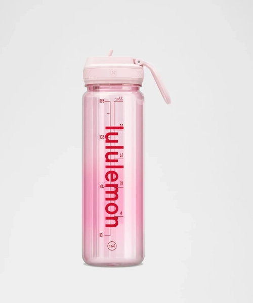 Back to Life Clear Bottle 24oz *Straw Lid - Pink Pearl/Candy Cloud/Oxford Red - ONE SIZE