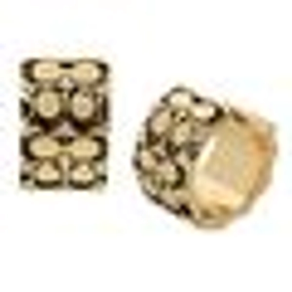 Quilted C Huggie Earrings