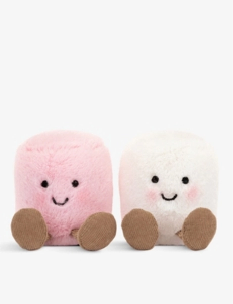Amuseable Pink and White Marshmallows soft toy 9cm