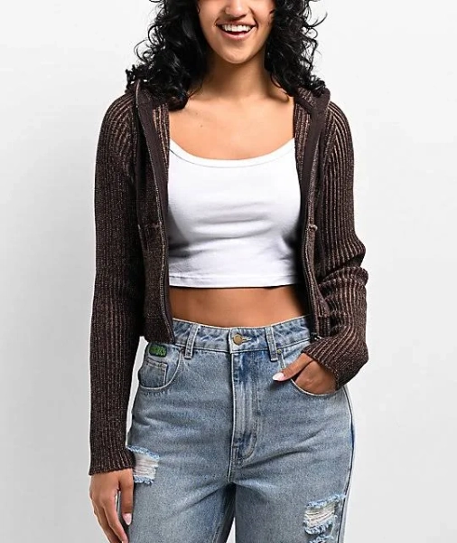 Empyre Zippy Java Crop Zip Hoodie
