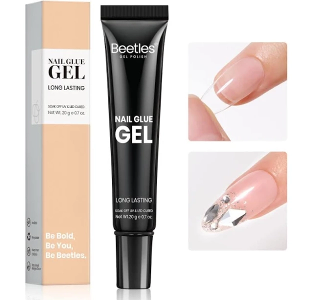 Beetles 3 in 1 Nail Glue Gel for False Nail Tips