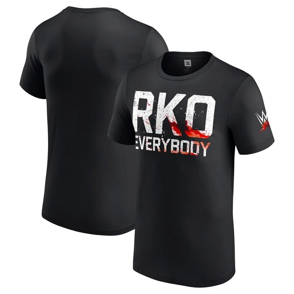 Men's Black Randy Orton Bloody RKO Everybody T-Shirt