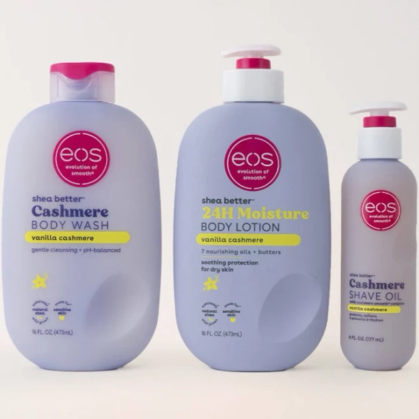 Eos Vanilla Cashmere Shower Essentials