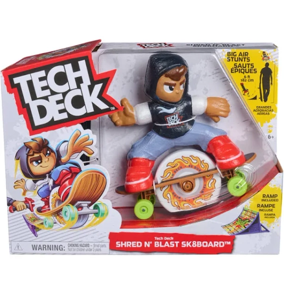 Tech Deck Shred N' Blast Motorized Skateboard Toy