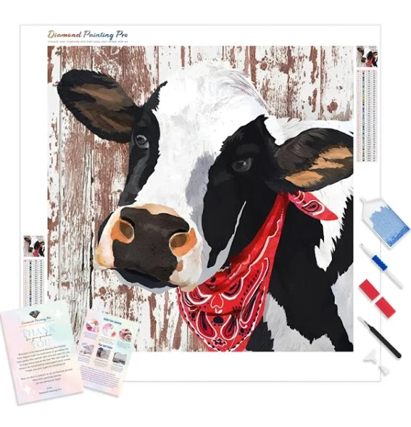 Cowboy Cow Diamond Painting