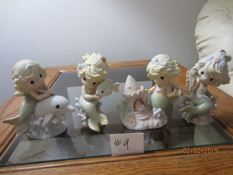PRECIOUS MOMENTS - MERMAID SEA OF FRIENDSHIP - COMPLETE SET