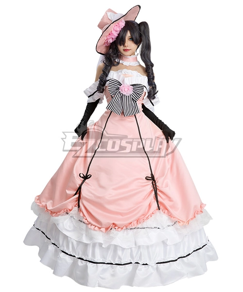 Black Butler Ciel Phantomhive Light Pink Dress Cosplay Costume