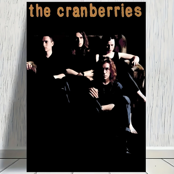 2D Flat, 1pc The Cranberries Band Poster - Iconic Black & White Frameless Suitable for Music Decor, Minimalist Suitable for Poster Suitable for for Office, for for Cranberries Album for Fans, / Use, Suitable for for Room, Gift for Cranberries Music