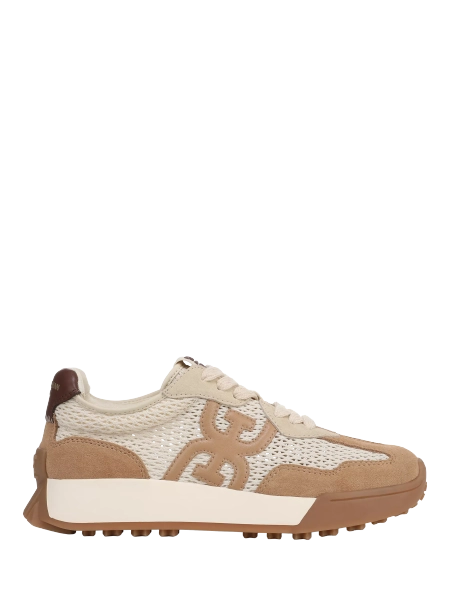 Sam Edelman Langley Mesh Lace Up Trainers, Modern Ivory/Cyprus