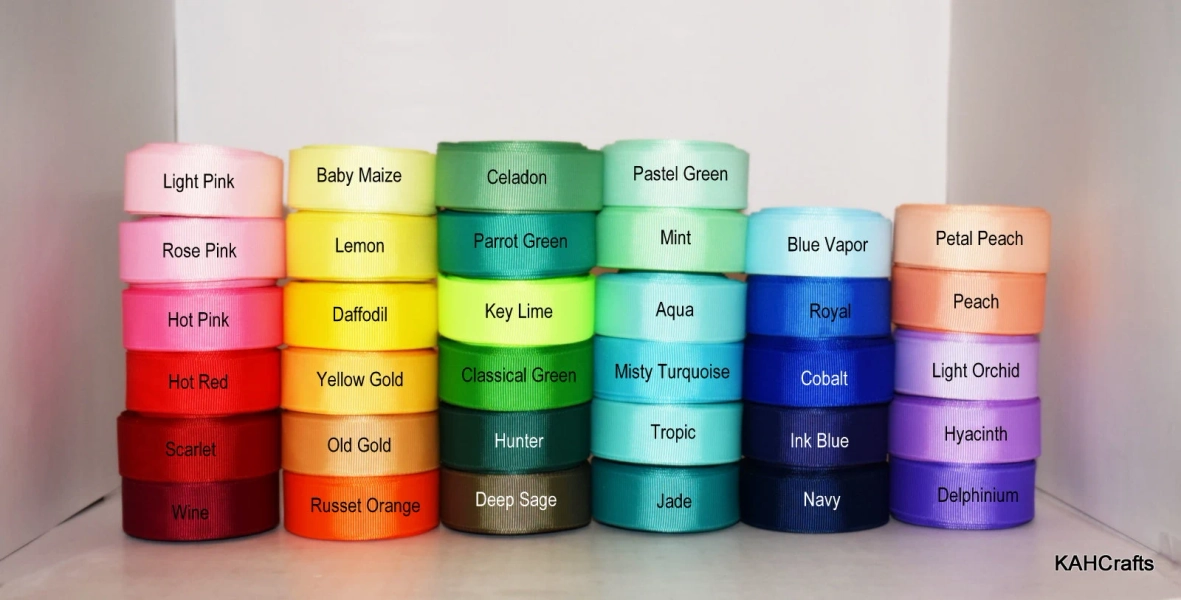 3" Solid Color 5 Yards Grosgrain Ribbon DIY Hair bows, Wholesale, Ribbon for Bows