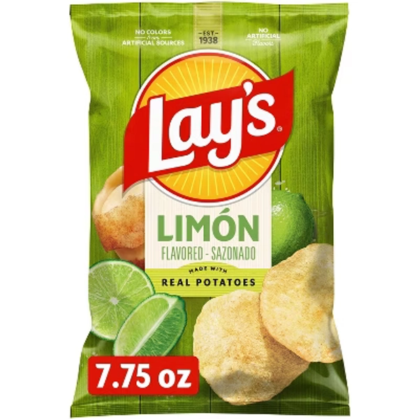 Lay's Limón Flavored Potato Chips - 7.75oz