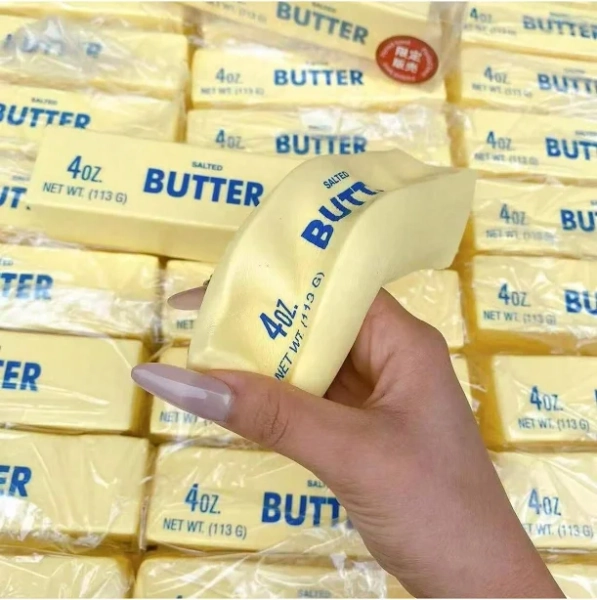 1pc Super Soft Butter Toast Squishy Toy - Perfect Gift For Birthday, Holiday, Christmas, Halloween,