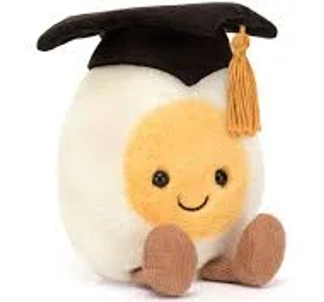 Amuseables Boiled Egg Graduation Jellycat