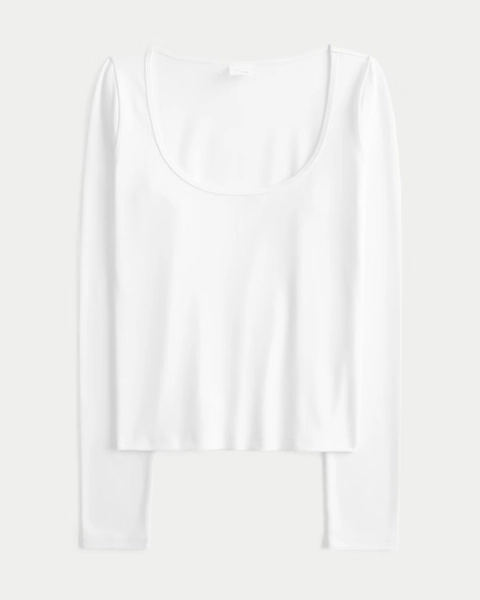 Soft Seamless Fabric Scoop Top