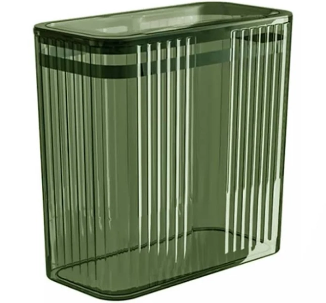 3.5 Gallon Transparent Bathroom Trash Can with Lids