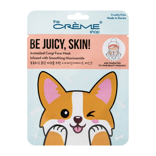 The Creme Shop  Animated Animal Face Mask, Narwhal, Unicorn, Penguin, Kitten, French Bulldog, Seal, Corgi