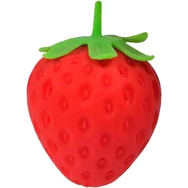 Squishy Strawberry Squeezable Fruit Ball Realistic Strawberry Model Party Favor Slow Rise Pressure Release, 1PC
