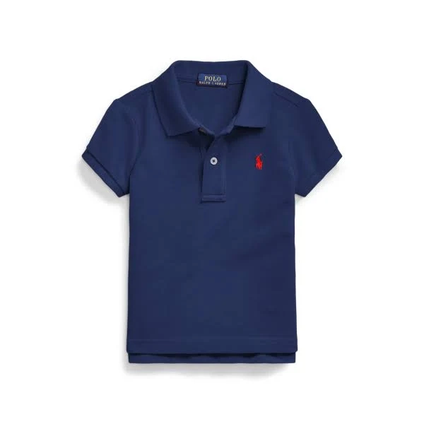 Ralph Lauren Girl's Cotton Mesh Polo Shirt