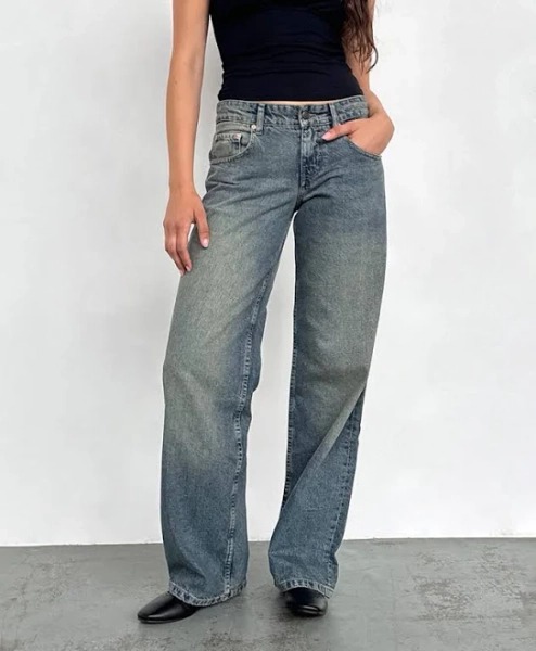 Low Rise Parallel Jeans