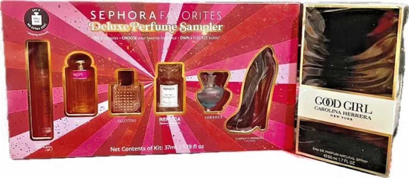 Sephora Favorites Deluxe Perfume Sampler With Redeem Good Girl 1.7 Fl