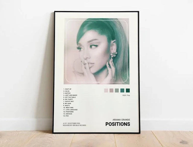 Ariana Grande - Positions Album Cover Poster