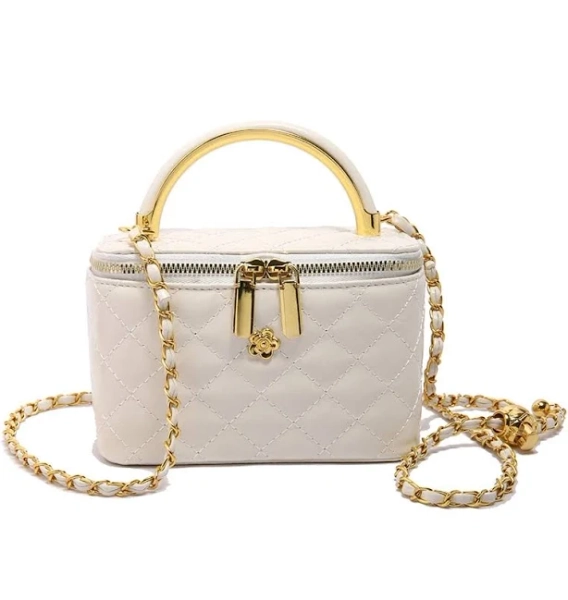 Women's PU Box Shaped Shoulder Bag