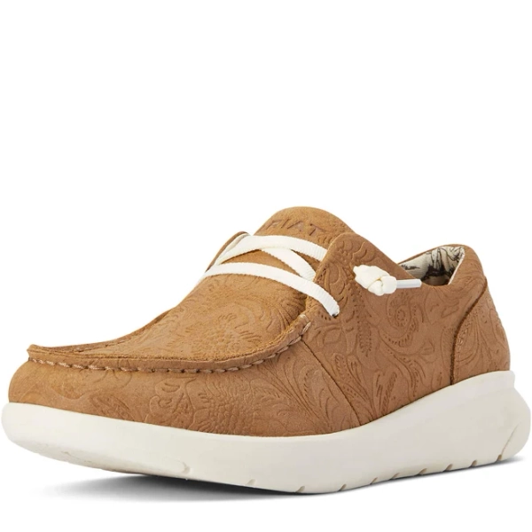Ariat Women's Hilo Tan Floral Emboss Casual Shoes