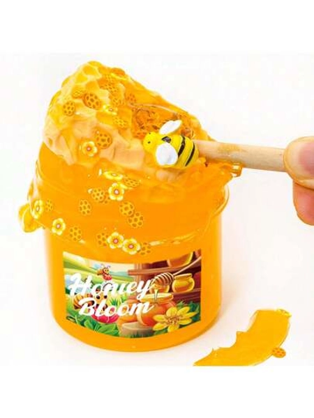 DIY Clay Honey Themed Slime - Jelly Textured Slime - Handmade Slime - ASMR Slime