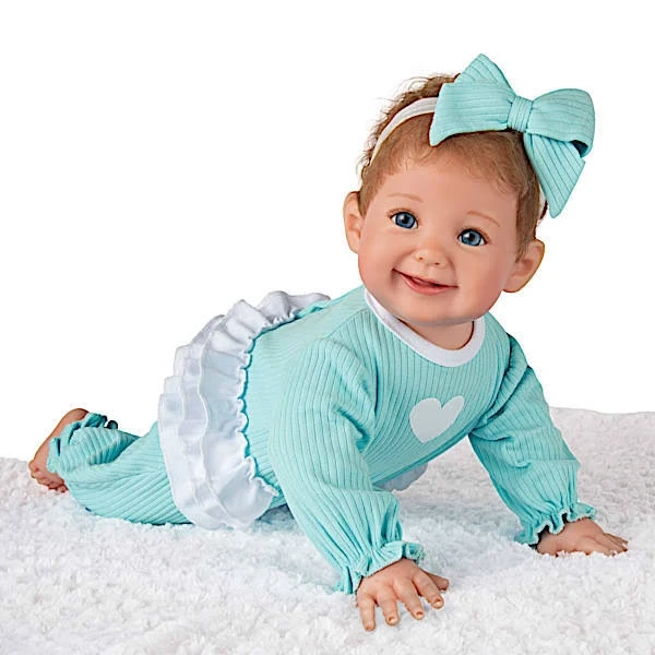 Ping Lau Lifelike Baby Doll with Pop-Up Play Mirror
