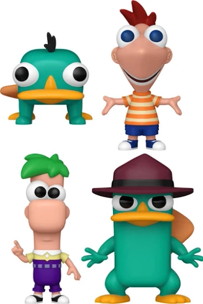 Funko Phineas and Ferb The Magnificent Few Pop Vinyl Bundle (Set of 4)