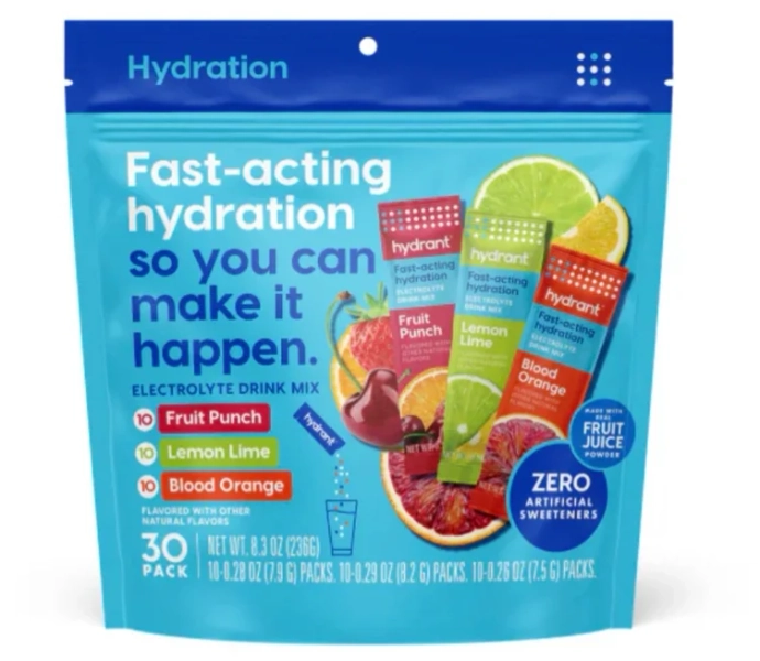 Hydrant - electrolytes with real fruit and no stevia