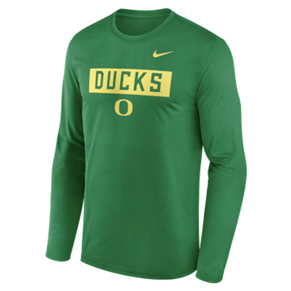 Oregon Primetime Legend 2-Hit Men's Nike Dri-FIT College Long-Sleeve T-Shirt