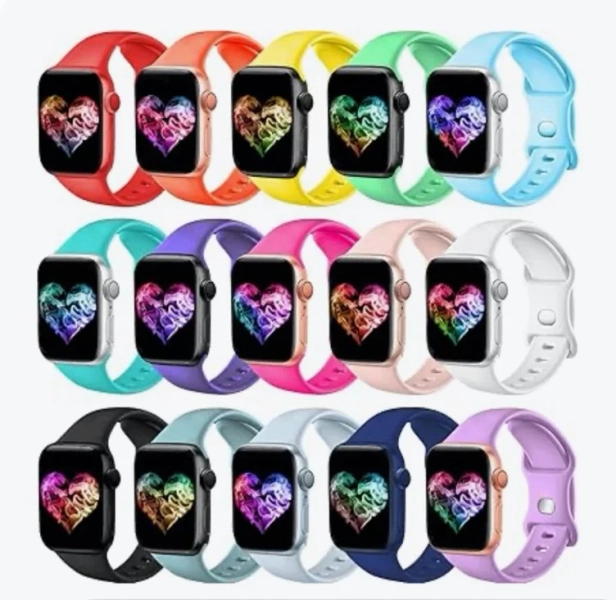 Amazon.com: Topokiyu Compatible for Apple Watch Bands 38mm 40mm 41mm 42mm for Women Men, Soft Silicone Sport Band Strap for iWatch Bands Series 11 10 9 8 7 6 5 4 3 SE Ultra, 15Pack : Cell Phones & Accessories