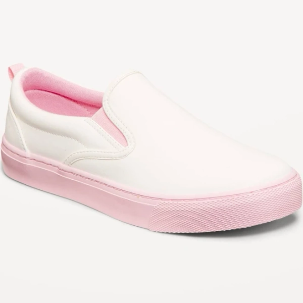 Old Navy Kids Faux-Leather Slip-On Sneakers