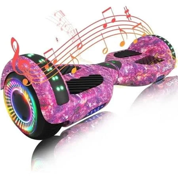 Simate 6.5" Hoverboard for KidsAges 6+,3 Speed Modes,7.5mph & 7.5 Miles Self-Balancing Wheel Scooter