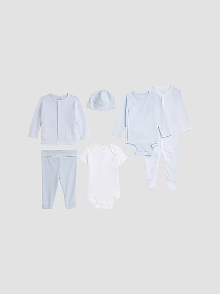 Baby Boy's Cotton Interlock 6-Piece Gift Set