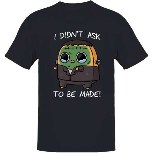 Sad Nuggie Men's Cute Frankenstein Cartoon Crying T-shirt