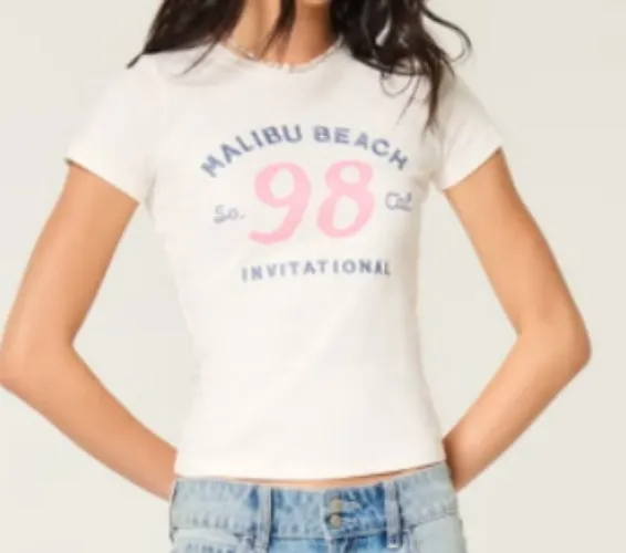 Malibu Beach Graphic Baby Tee