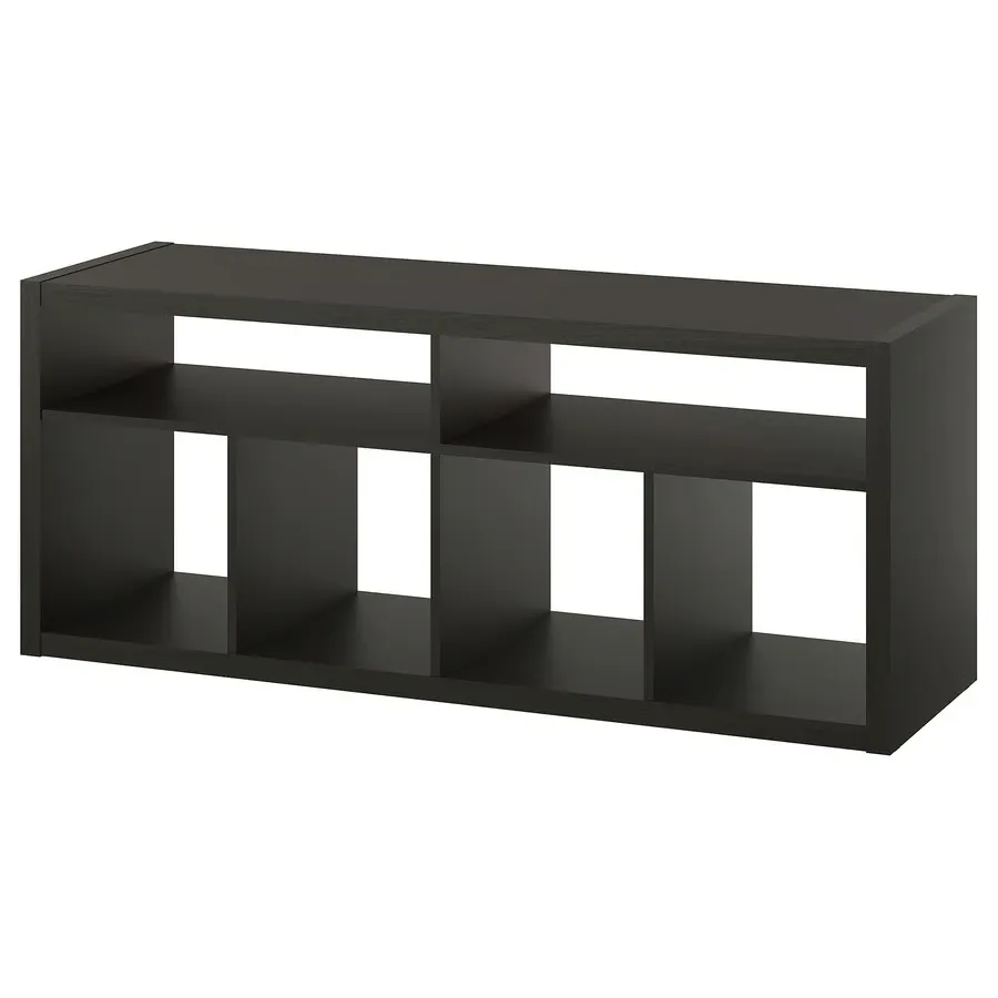 KALLAX TV bench - black-brown 147x60 cm